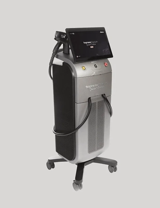 The Alma Soprano Titanium, the laser used for Soprano Titanium Lifting at SKNCode London Clinic